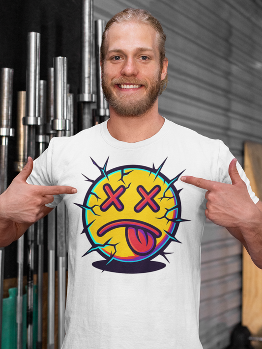 Cracked Tongue-Out Emoji Tee
